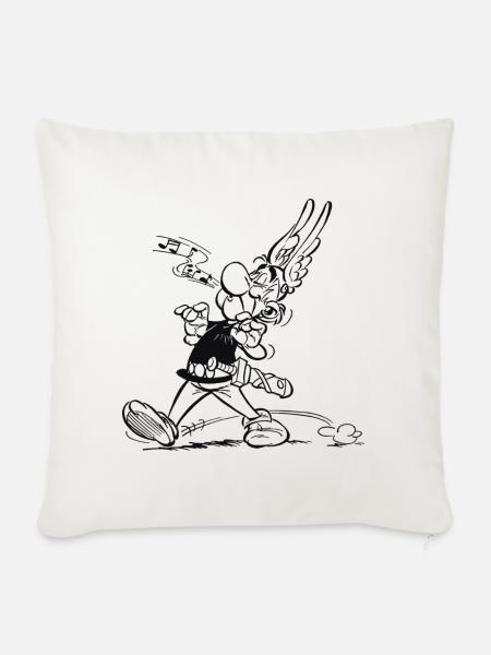 Asterix & Obelix - Asterix singt - Sofakissenbezug 45 x 45 cm - Naturweiß 
