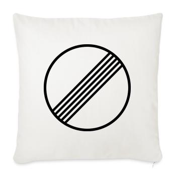 MINIMAL ILLIMITÉ par Unlimited Apparel - Housse de coussin décorative 45 x 45 cm - blanc nature - Devant