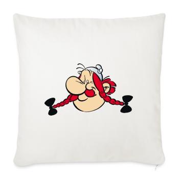 Asterix & Obelix - Obelix Face - Sofa pillowcase 17,3'' x 17,3'' (45 x 45 cm) - natural white - Front