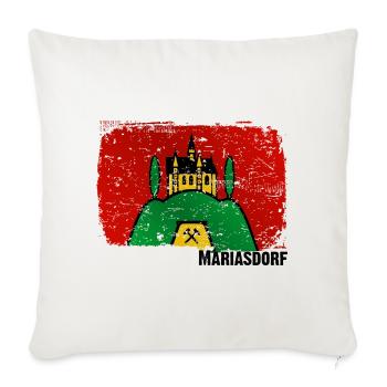the market town of Mariasdorf in southern Burgenland - Sofa pillowcase 17,3'' x 17,3'' (45 x 45 cm) - natural white - Front