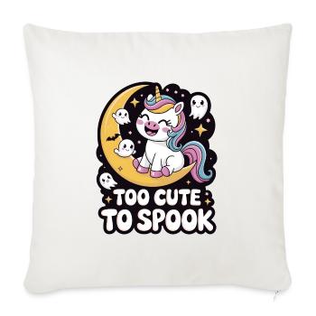 Trop mignon pour effrayer - Housse de coussin décorative 45 x 45 cm - blanc nature - Devant