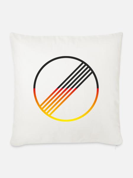 UNBEGRENZT DEUTSCHLAND by Unbegrenzt Apparel - Sofakissenbezug 45 x 45 cm - Naturweiß