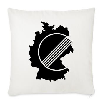 UNLIMITED GERMANY par Unlimited Apparel - Housse de coussin décorative 45 x 45 cm - blanc nature - Devant
