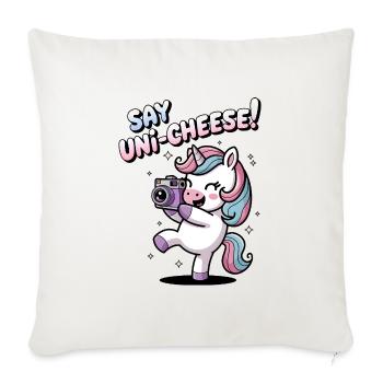 Say Uni-Cheese! - Sofa pillowcase 17,3'' x 17,3'' (45 x 45 cm) - natural white - Front