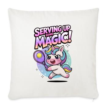 Serving Up Some Magic! - Sofa pillowcase 17,3'' x 17,3'' (45 x 45 cm) - natural white - Front