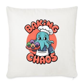 Baking Chaos - Sofa pillowcase 17,3'' x 17,3'' (45 x 45 cm) - natural white - Front