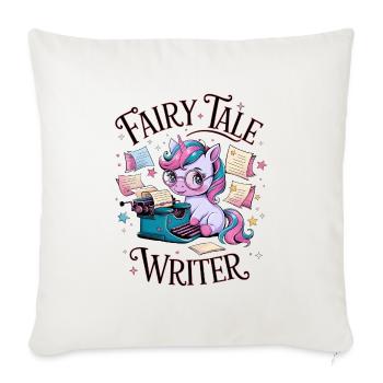 Fairy Tale Writer - Sofa pillowcase 17,3'' x 17,3'' (45 x 45 cm) - natural white - Front