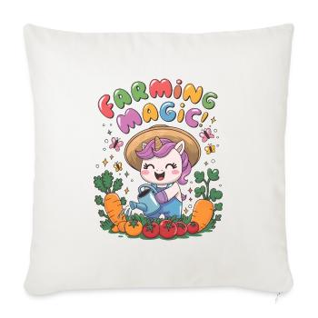 Farming Magic! - Sofa pillowcase 17,3'' x 17,3'' (45 x 45 cm) - natural white - Front