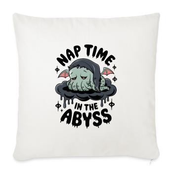 L’heure de la sieste dans l’abîme - Housse de coussin décorative 45 x 45 cm - blanc nature - Devant