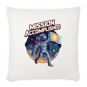 Mission Accomplished - Sofa pillowcase 17,3'' x 17,3'' (45 x 45 cm) - natural white - Front