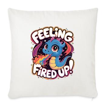 Se sentir enflammé - Housse de coussin décorative 45 x 45 cm - blanc nature - Devant