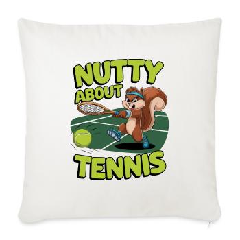 Nutty About Tennis - Sofa pillowcase 17,3'' x 17,3'' (45 x 45 cm) - natural white - Front