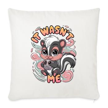 It Wasn't Me - Sofa pillowcase 17,3'' x 17,3'' (45 x 45 cm) - natural white - Front