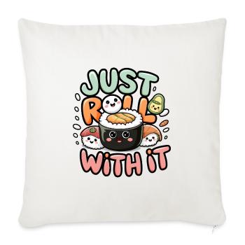 Just Roll With It - Sofa pillowcase 17,3'' x 17,3'' (45 x 45 cm) - natural white - Front