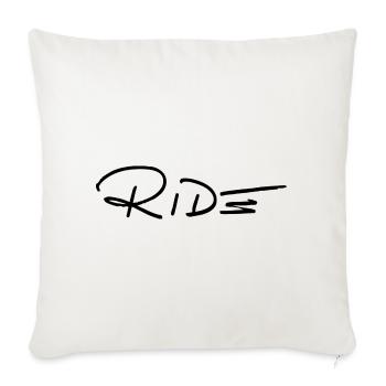 CHEVAUCHER - Housse de coussin décorative 45 x 45 cm - blanc nature - Devant