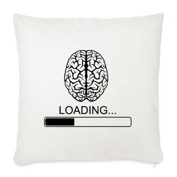 Brain Sayings Funny Funny Breakfast Joke - Sofa pillowcase 17,3'' x 17,3'' (45 x 45 cm) - natural white - Front