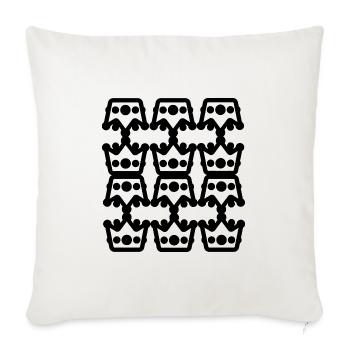 lampe-Type- design - Housse de coussin décorative 45 x 45 cm - blanc nature - Devant