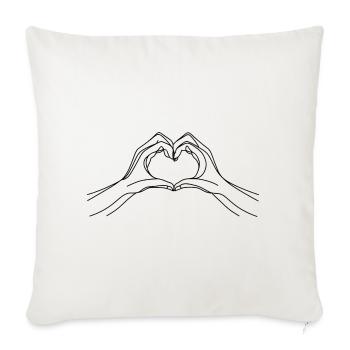 Sincère - Housse de coussin décorative 45 x 45 cm - blanc nature - Devant