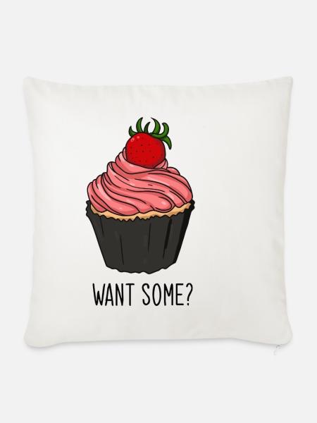 Muffin - Sofakissenbezug 45 x 45 cm - Naturweiß