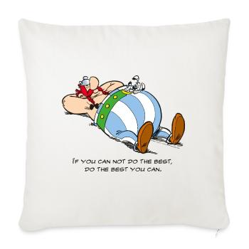 Asterix If You Can Not Do Best - Sofakissenbezug 45 x 45 cm - Naturweiß  - Vorne