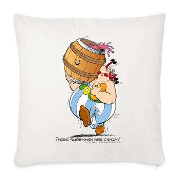 Asterix These Rugbymen - Sofakissenbezug 45 x 45 cm - Naturweiß  - Vorne