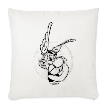 Asterix & Obelix Der Gallier - Sofakissenbezug 45 x 45 cm - Naturweiß  - Vorne