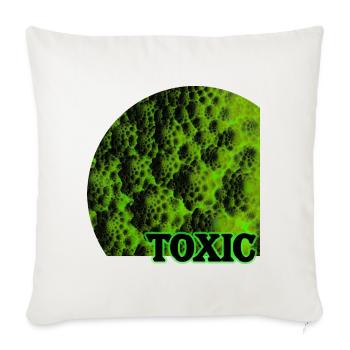 Toxisches, dunkles Romanesco - Sofakissenbezug 45 x 45 cm - Naturweiß  - Vorne
