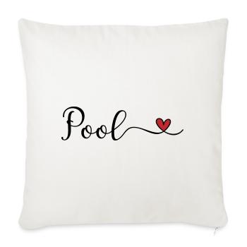 Pool - Sofakissenbezug 45 x 45 cm - Naturweiß  - Vorne