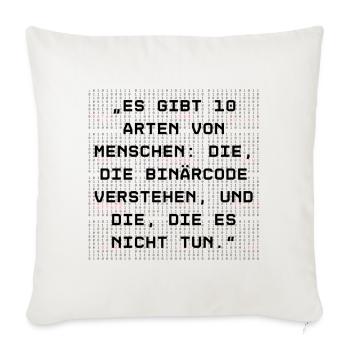 IT-Spezialisten & Programmierer - Sofakissenbezug 45 x 45 cm - Naturweiß  - Vorne