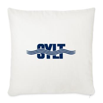 SYLT – Wind, Weite, Wellen - Sofakissenbezug 45 x 45 cm - Naturweiß  - Vorne