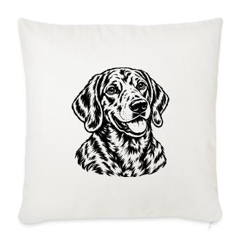 Labrador Retriever – Klassisches Hundeporträt - Sofakissenbezug 45 x 45 cm - Naturweiß  - Vorne