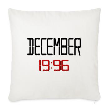 Dezember 1996, 30. Geburtstagsgeschenke - Sofakissenbezug 45 x 45 cm - Naturweiß  - Vorne