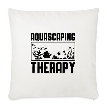 Aquarist Aquascaping Humor - Sofakissenbezug 45 x 45 cm - Naturweiß  - Vorne