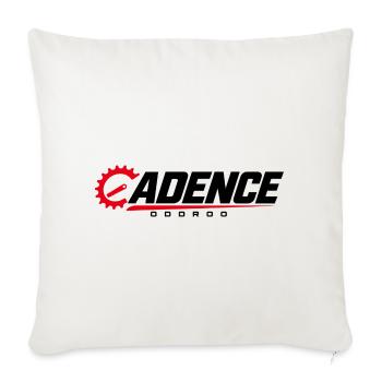 ODDROO Cadence – Radsport mit Kettenblatt - Sofakissenbezug 45 x 45 cm - Naturweiß  - Vorne