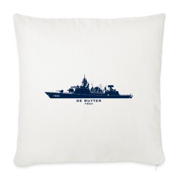 De Ruyter F804 – Minimalistische Silhouette - Sofakissenbezug 45 x 45 cm - Naturweiß  - Vorne