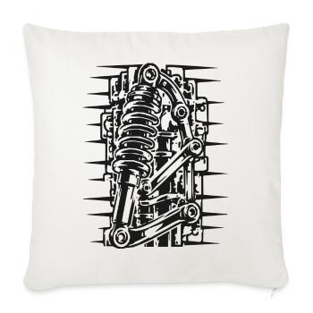 Coilover Diagramm Grafik - Sofakissenbezug 45 x 45 cm - Naturweiß  - Vorne