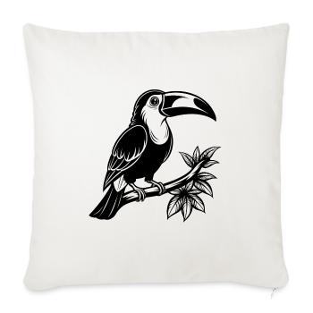 Tukan - Sofakissenbezug 45 x 45 cm - Naturweiß  - Vorne