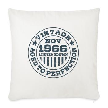 Vintage November 1966 Limited Edition Circle - Sofakissenbezug 45 x 45 cm - Naturweiß  - Vorne