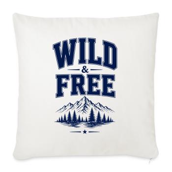 Wild & Free 2026 - Sofakissenbezug 45 x 45 cm - Naturweiß  - Vorne