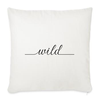 Wild - Sofakissenbezug 45 x 45 cm - Naturweiß  - Vorne