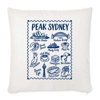 Sydney, Australien Ikonische Wahrzeichen - Sofakissenbezug 45 x 45 cm - Naturweiß  - Vorne