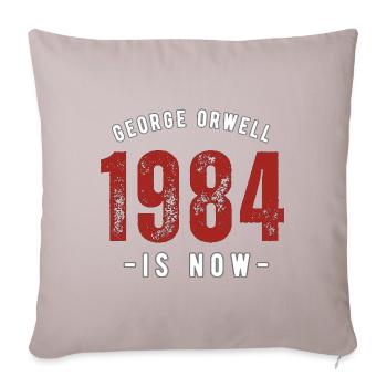 GEORGE ORWELL 1984 - Sofa pillowcase 17,3'' x 17,3'' (45 x 45 cm) - light taupe - Front