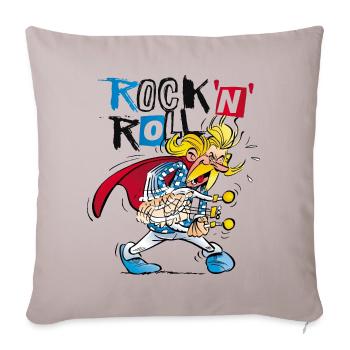 Asterix & Obelix Troubadix Singt Rock'N'Roll - Sofakissenbezug 45 x 45 cm - helles Taupe - Vorne