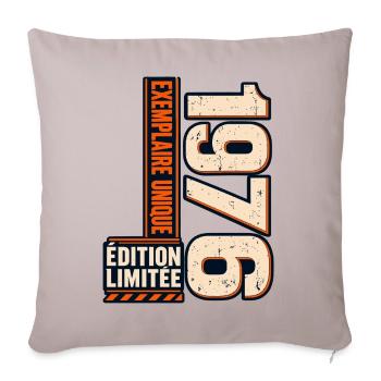 50-jähriges Jubiläum 1976 – Vintage-Herrengeschenk - Sofakissenbezug 45 x 45 cm - helles Taupe - Vorne