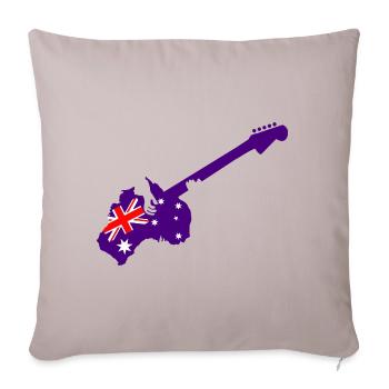 Purple Austral Guitar - Sofakissenbezug 45 x 45 cm - helles Taupe - Vorne