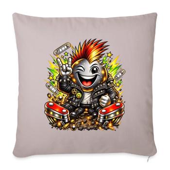 Punk Bomber pinball flipper Peace Love Multiball  - Sofakissenbezug 45 x 45 cm - helles Taupe - Vorne