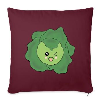 Salad Vegetable Costume Carnival Carnival Partner Shirt - Sofa pillowcase 17,3'' x 17,3'' (45 x 45 cm) - burgundy - Front