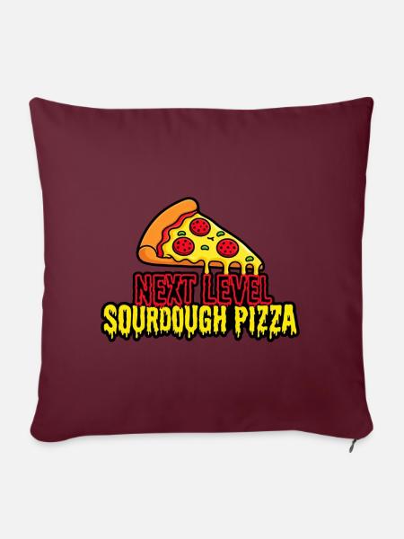 Next Level Sourdough Pizza - Sofakissenbezug 45 x 45 cm - Burgunderrot