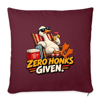 Cheeky Goose – Ich habe irgendwo alles! Retro-Stil - Sofakissenbezug 45 x 45 cm - Burgunderrot - Vorne