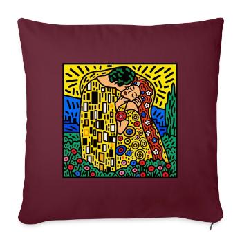 Kiss of Color Mosaik - Sofakissenbezug 45 x 45 cm - Burgunderrot - Vorne
